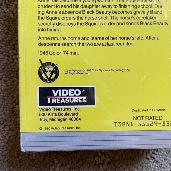 Film Classics Series “Black Beauty” 1946 VHS New in Packaging - Picture 5 of 7